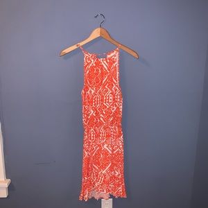 2 for $25: Anthropologie Ella Moss Orange/White Print Dress Size XS